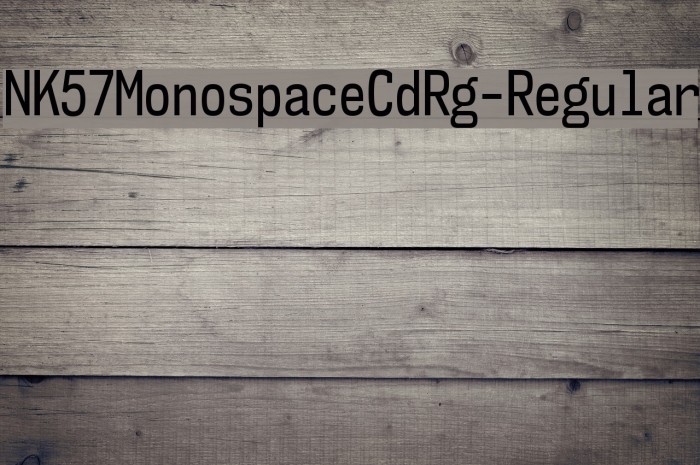 NK57MonospaceCdRg-Regular Font examples