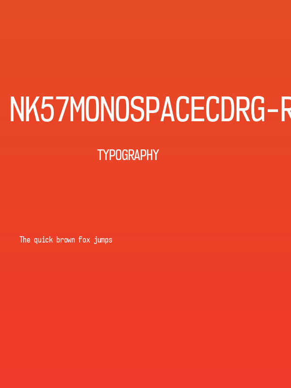 NK57MonospaceCdRg-Regular Poster