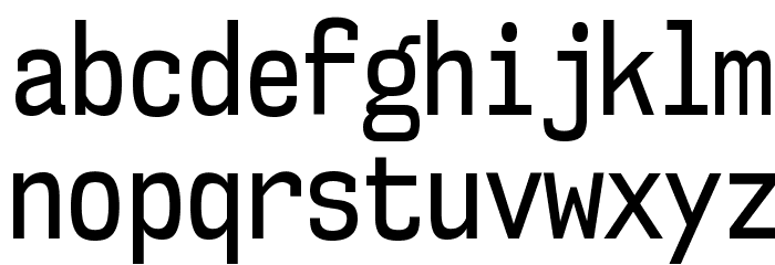 NK57MonospaceCdRg-Regular Font LOWERCASE