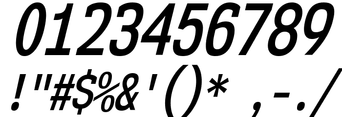 NK57MonospaceCdSb-Italic Font OTHER CHARS