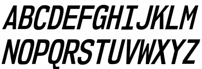 NK57MonospaceCdSb-Italic Polices MAJUSCULES