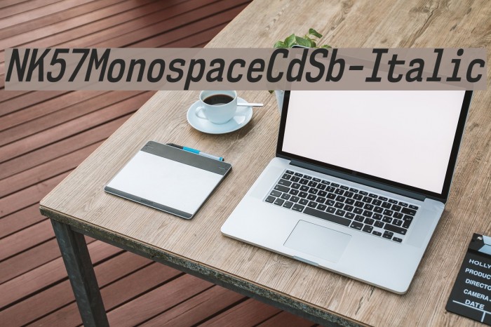 NK57MonospaceCdSb-Italic Font examples