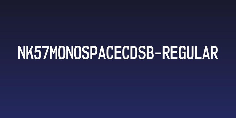 NK57MonospaceCdSb-Regular Social Header