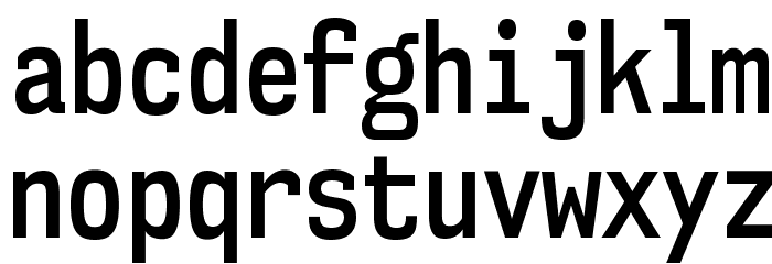 NK57MonospaceCdSb-Regular Font LOWERCASE