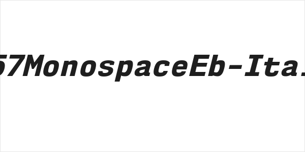 NK57MonospaceEb-Italic Logo