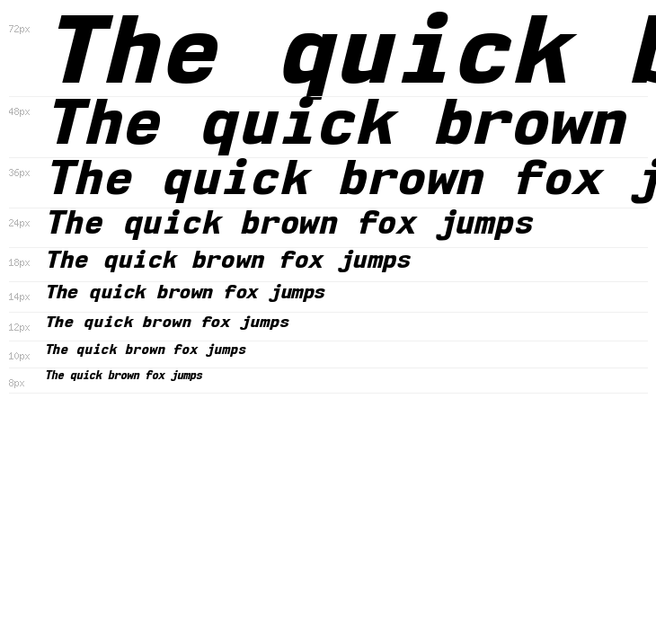 NK57MonospaceEb-Italic Waterfall