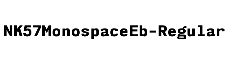 NK57MonospaceEb-Regular Font