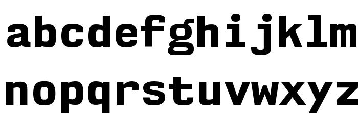 NK57MonospaceEb-Regular Font LOWERCASE