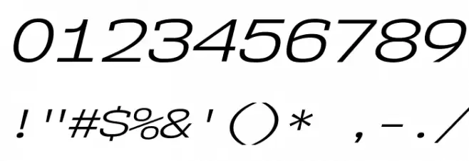 NK57MonospaceExBk-Italic Schriftart Anderer Schreiben