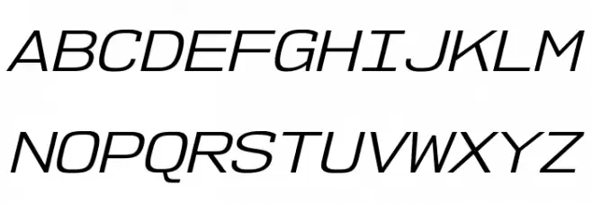 NK57MonospaceExBk-Italic Polices MAJUSCULES