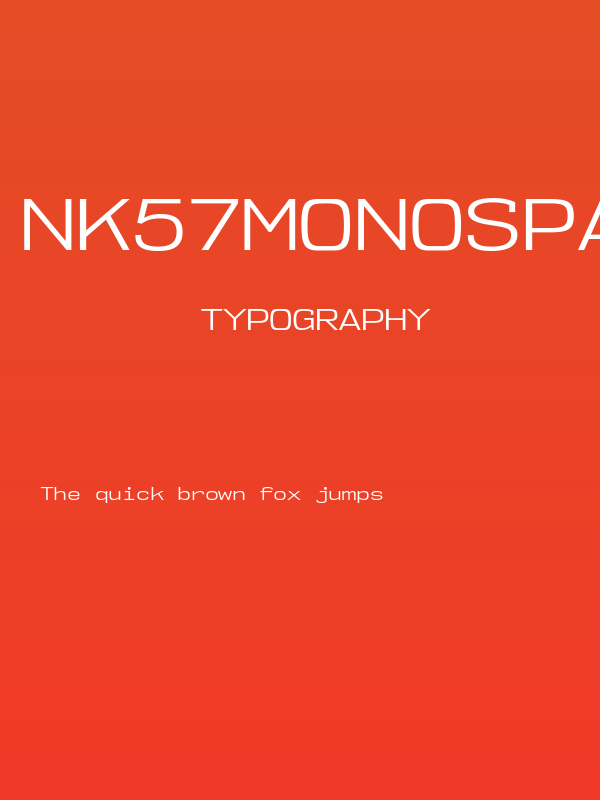 NK57MonospaceExBk-Regular Poster