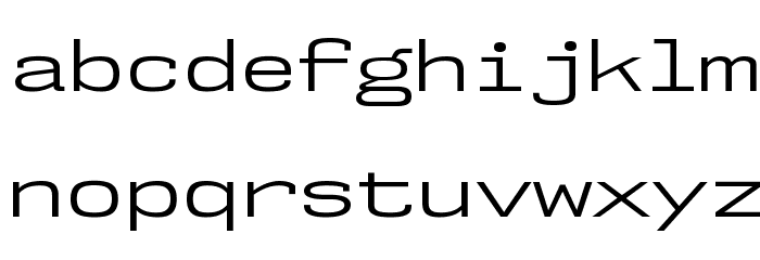NK57MonospaceExBk-Regular Font LOWERCASE