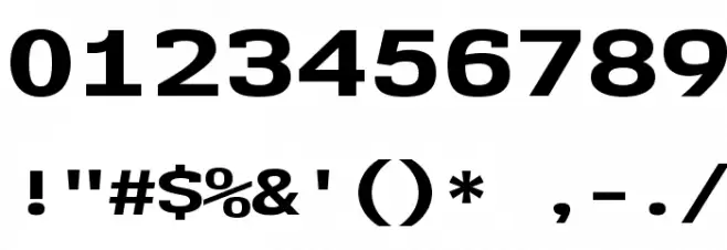 NK57MonospaceExEb-Regular Font OTHER CHARS
