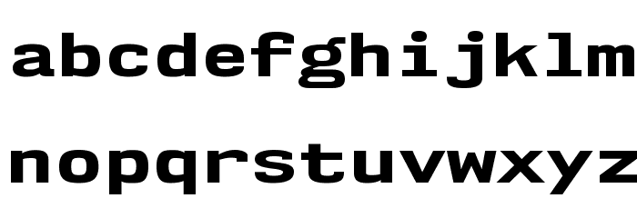 NK57MonospaceExEb-Regular Font LOWERCASE