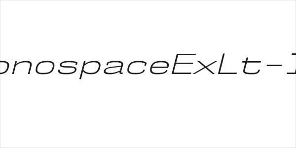 NK57MonospaceExLt-Italic Logo