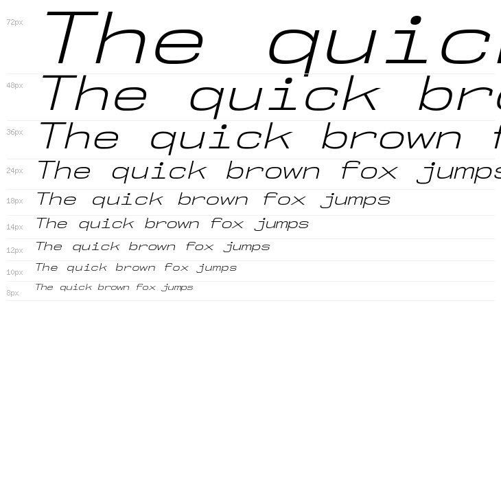 NK57MonospaceExLt-Italic Waterfall