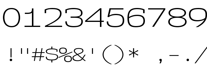 NK57MonospaceExLt-Regular Font OTHER CHARS
