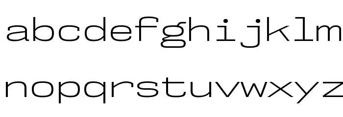 NK57MonospaceExLt-Regular Font LOWERCASE