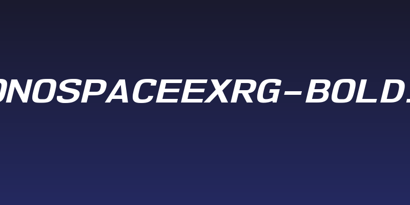 NK57MonospaceExRg-BoldItalic Social Header