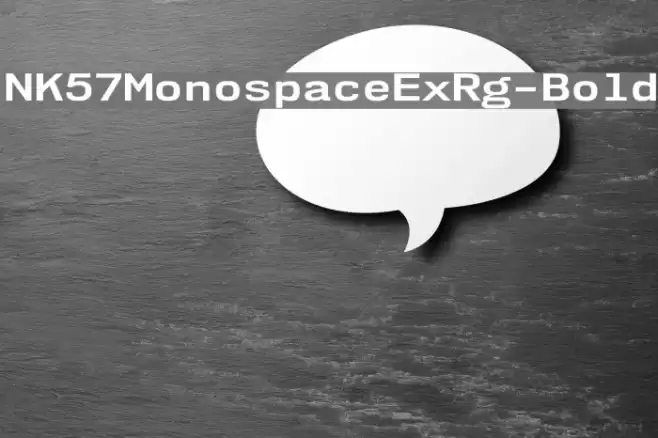 NK57MonospaceExRg-Bold Font examples