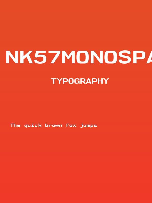 NK57MonospaceExRg-Bold Poster