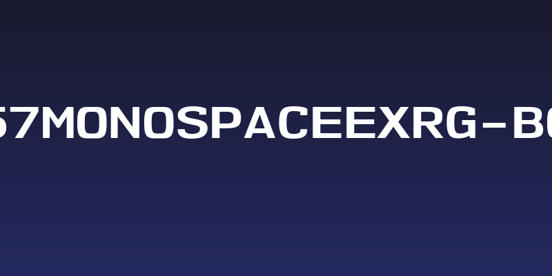 NK57MonospaceExRg-Bold Social Header