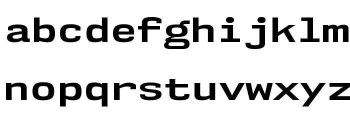 NK57MonospaceExRg-Bold Font LOWERCASE