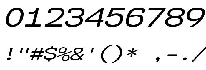 NK57MonospaceExRg-Italic Font OTHER CHARS