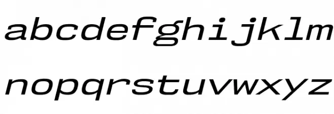 NK57MonospaceExRg-Italic خط أحرف صغيرة