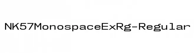 NK57MonospaceExRg-Regular  フリーフォントのダウンロード