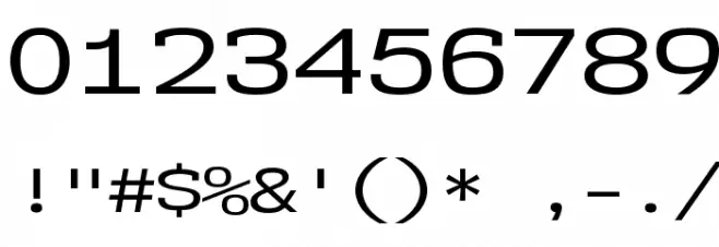 NK57MonospaceExRg-Regular Font OTHER CHARS