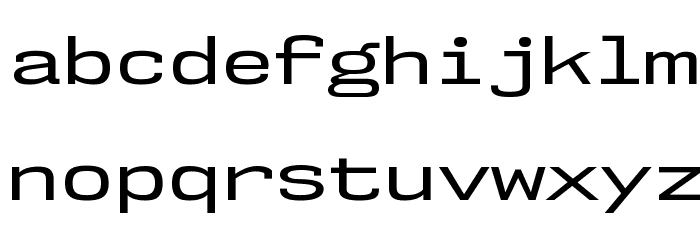 NK57MonospaceExRg-Regular Font LOWERCASE