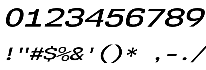 NK57MonospaceExSb-Italic Font OTHER CHARS