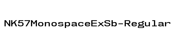 NK57MonospaceExSb-Regular Font