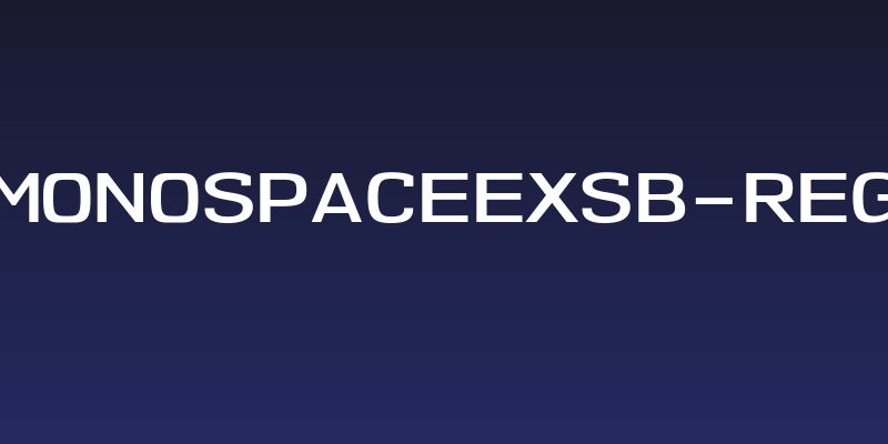 NK57MonospaceExSb-Regular Social Header