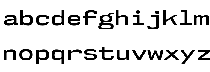 NK57MonospaceExSb-Regular Font LOWERCASE