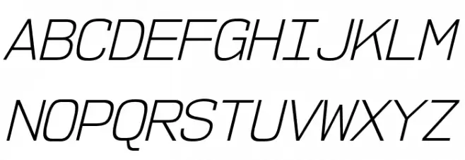 NK57MonospaceLt-Italic Caratteri MAIUSCOLE