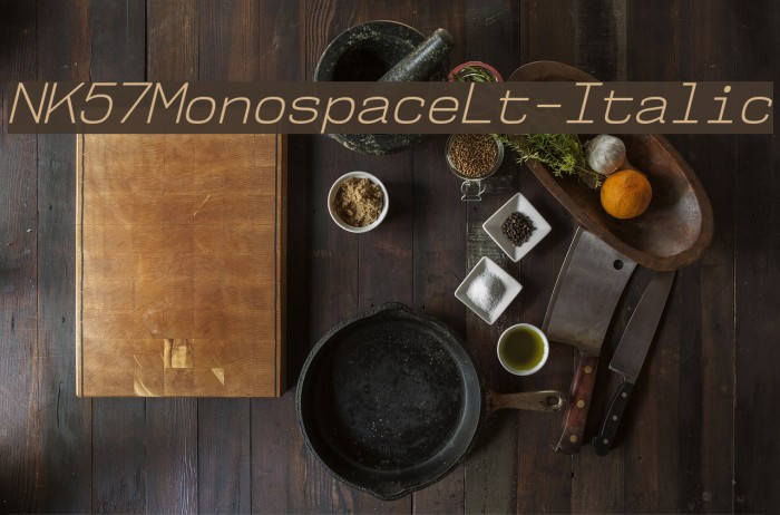 NK57MonospaceLt-Italic Font examples