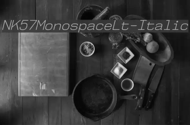 NK57MonospaceLt-Italic examples