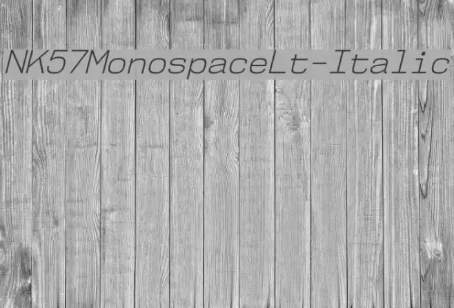 NK57MonospaceLt-Italic examples