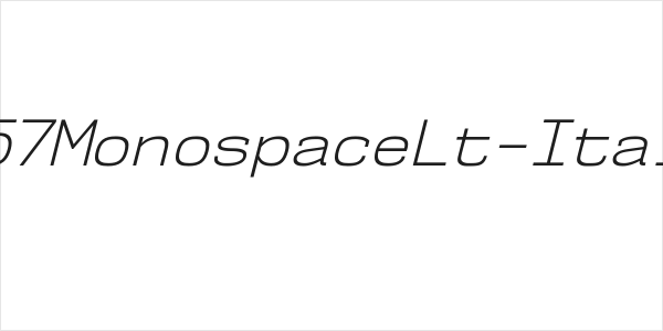 NK57MonospaceLt-Italic Logo