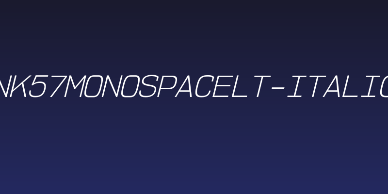NK57MonospaceLt-Italic Social Header