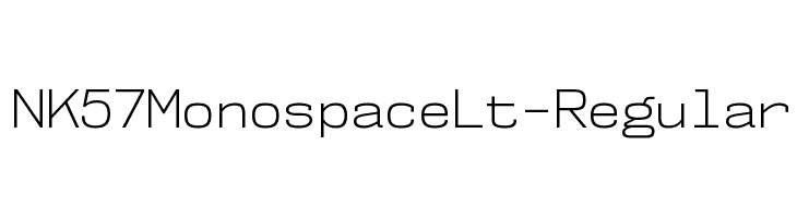 NK57MonospaceLt-Regular Font