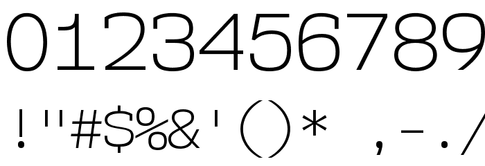 NK57MonospaceLt-Regular Font OTHER CHARS