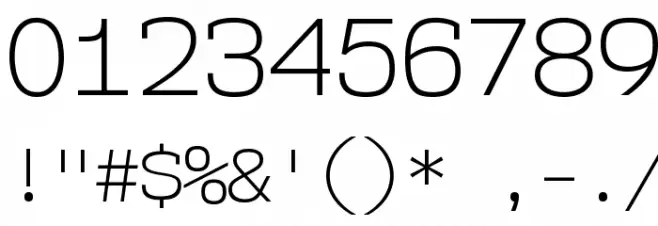 NK57MonospaceLt-Regular Font OTHER CHARS