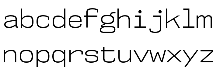 NK57MonospaceLt-Regular Font LOWERCASE