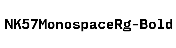 NK57MonospaceRg-Bold Font