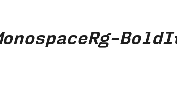 NK57MonospaceRg-BoldItalic Logo
