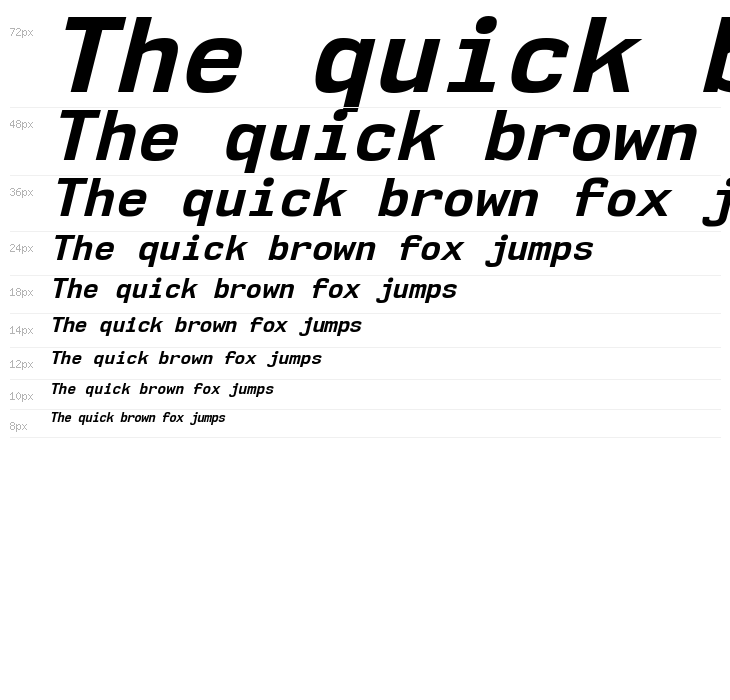 NK57MonospaceRg-BoldItalic Waterfall