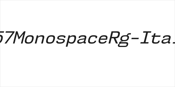 NK57MonospaceRg-Italic Logo